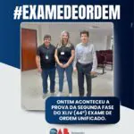 OAB Varginha marca presença na Segunda fase do XLIV (44°) Exame de Ordem Unificado